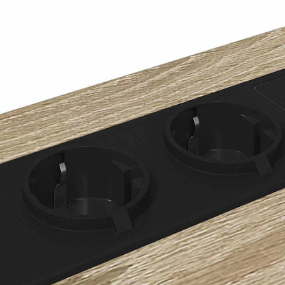 Nachttisch mit Ladestation 2 pcs Sonoma Eiche Holzwerkstoff