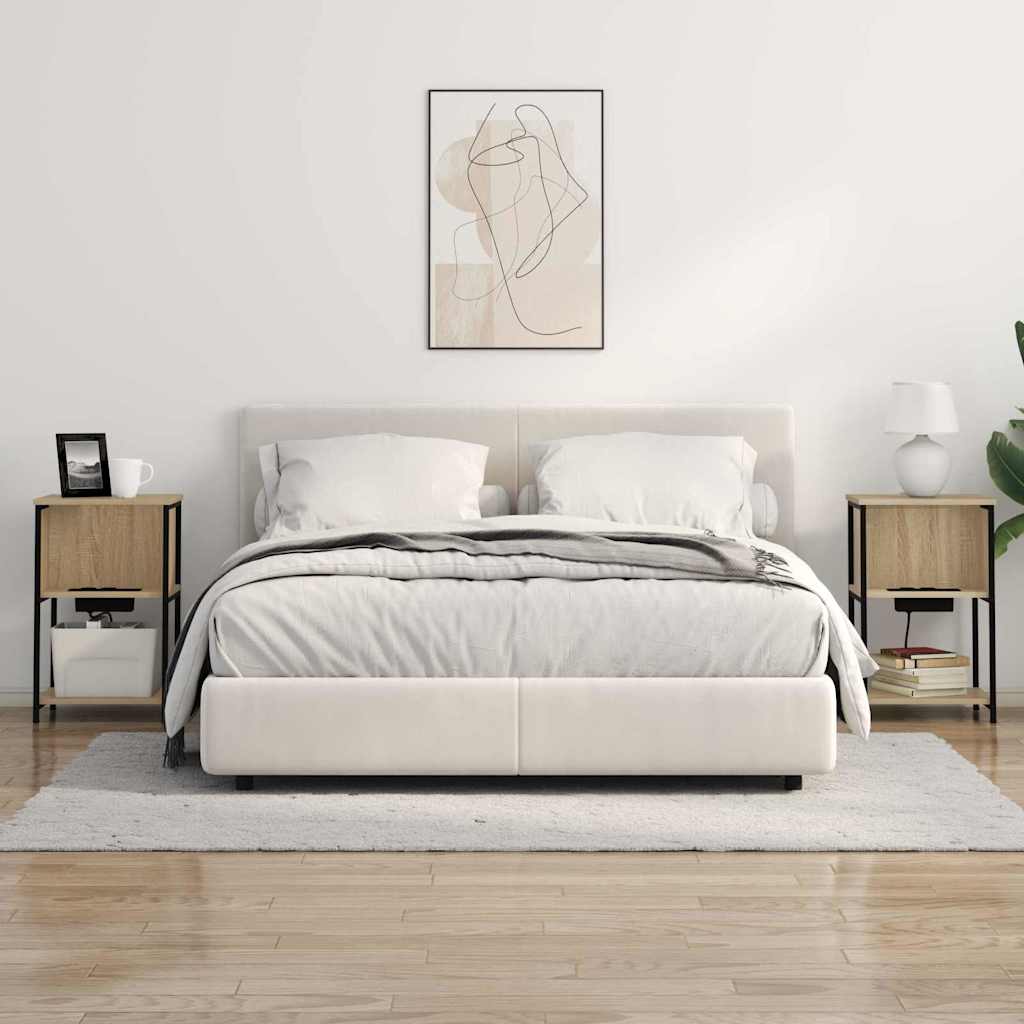 Nachttisch 2 pcs Sonoma Eiche 38 x 31 x 61 cm Holzwerkstoff