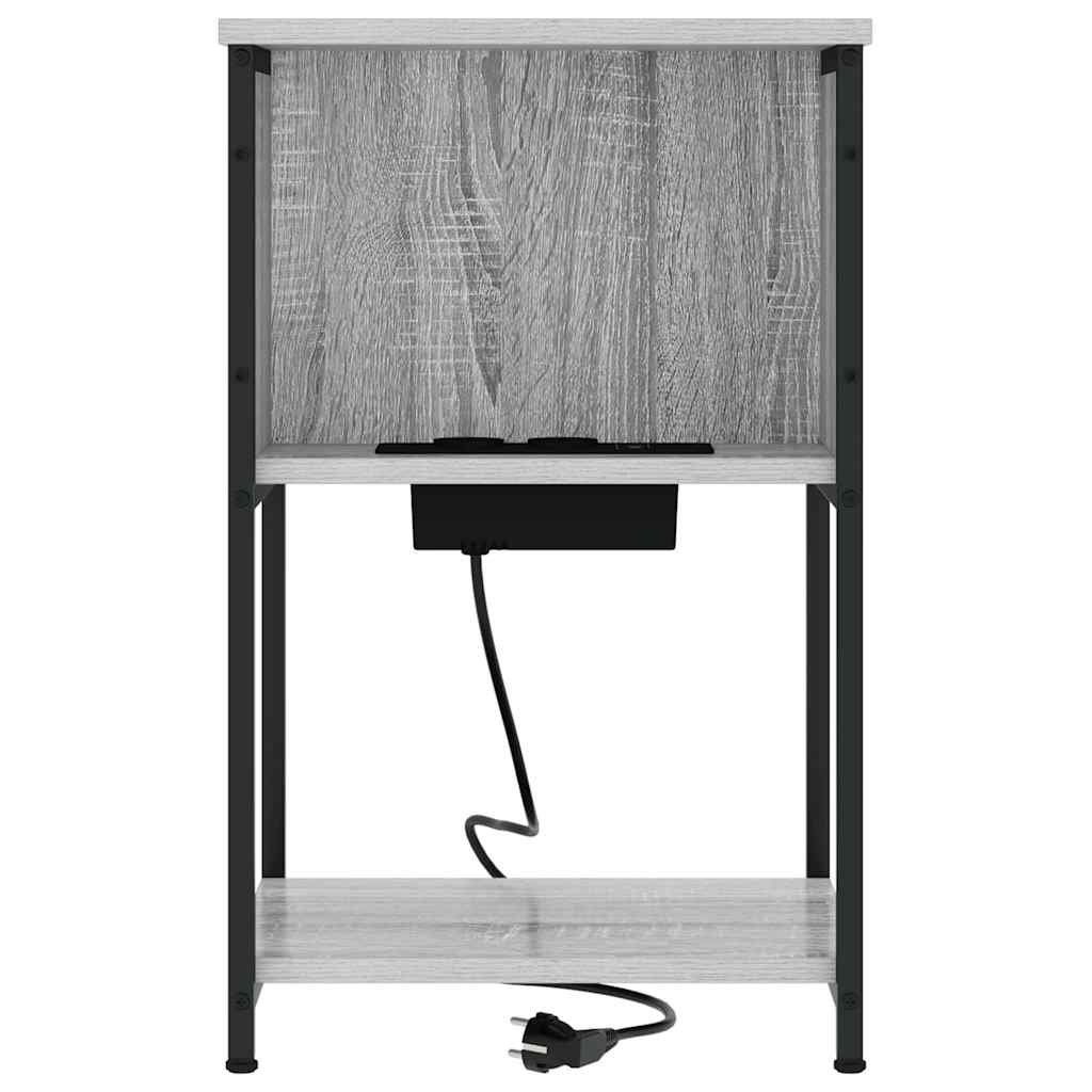 Nachttisch Grau Sonoma 38 x 31 x 61 cm Holzwerkstoff