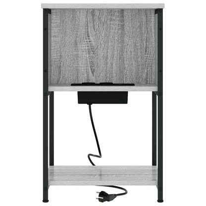 Nachttisch Grau Sonoma 38 x 31 x 61 cm Holzwerkstoff