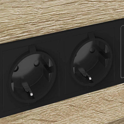 Nachttisch mit Ladestation 2 pcs Sonoma Eiche 40 x 31 x 60 cm