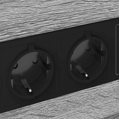 Nachttisch mit Ladestation 2 pcs Grau Sonoma 40 x 31 x 60 cm