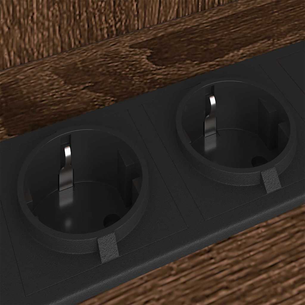 Nachttisch Braun Eichen-Optik 40 x 40 x 61 cm Holzwerkstoff