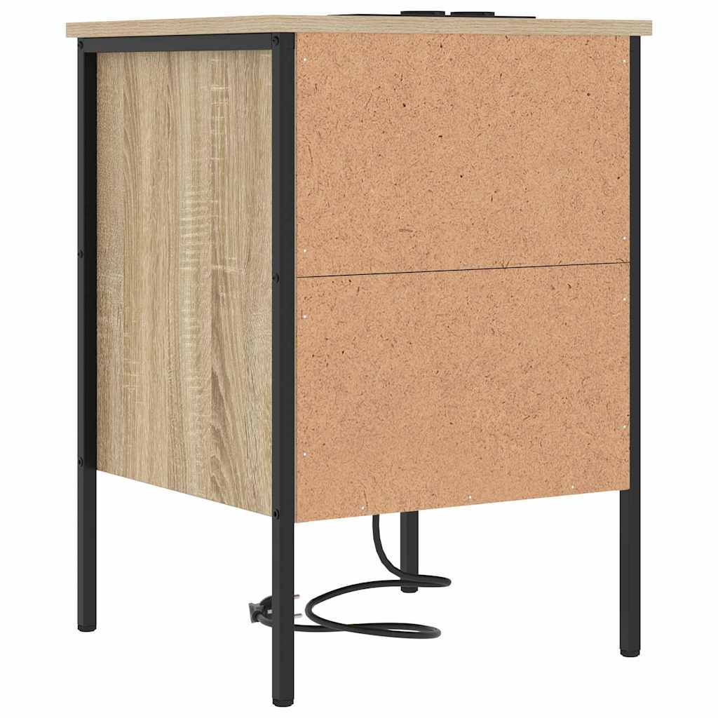 Nachttisch 2 pcs Sonoma-Eiche 42 x 41 x 61 cm Holzwerkstoff