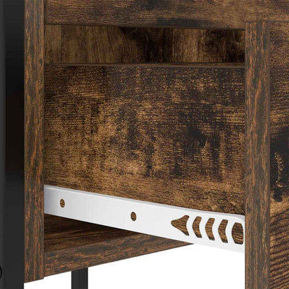 Nachttisch 2 pcs Räuchereiche 42 x 41 x 61 cm Holzwerkstoff