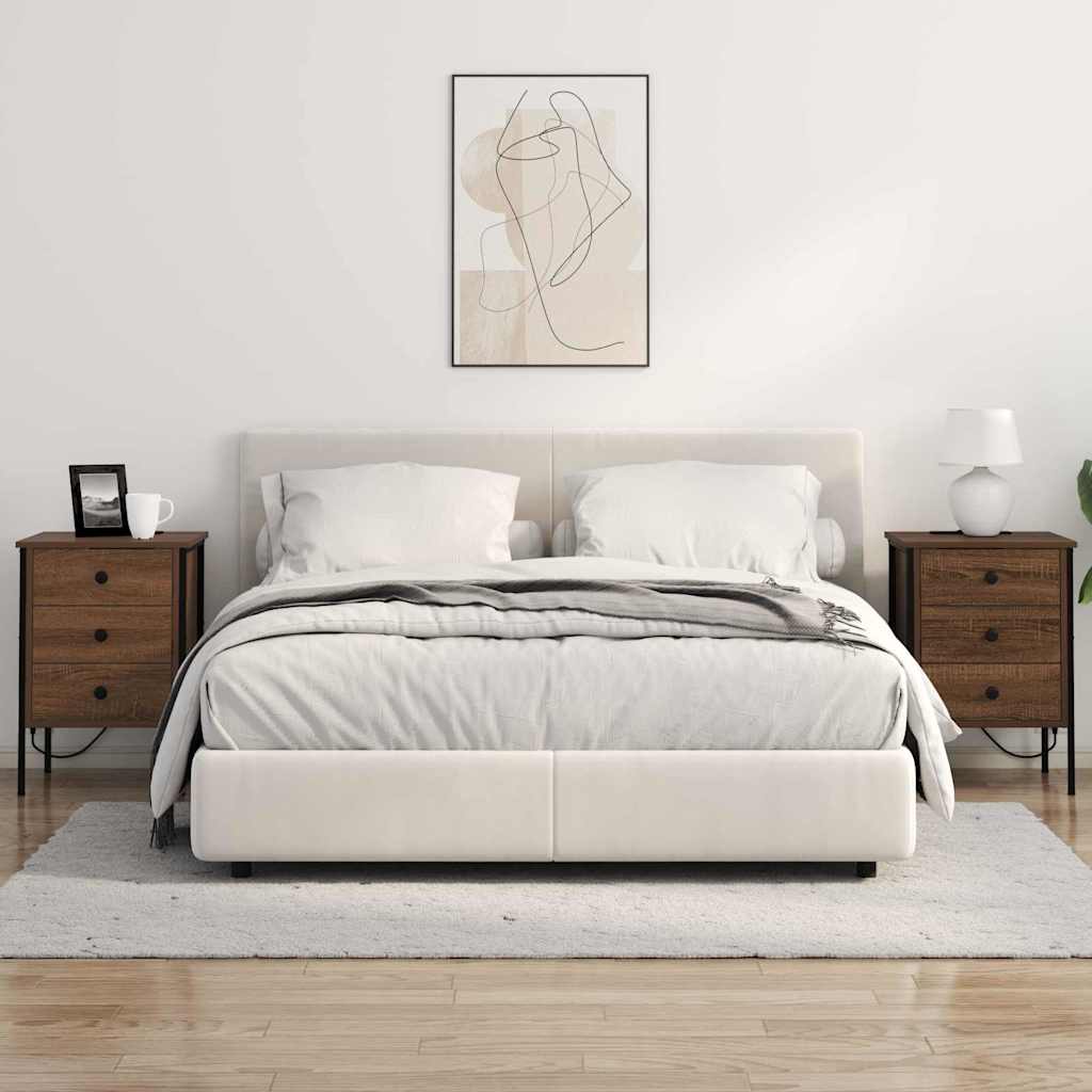 Nachttisch Braun Eichen-Optik 42 x 41 x 61 cm Holzwerkstoff