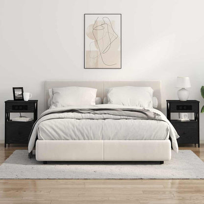 Nachttisch Schwarze Eiche 40 x 31 x 60 cm Holzwerkstoff