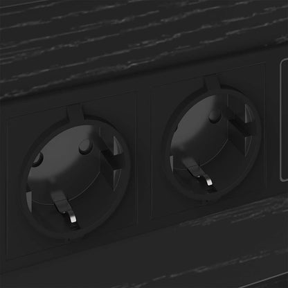 Nachttisch 2 pcs Schwarze Eiche 40 x 31 x 60 cm Holzwerkstoff