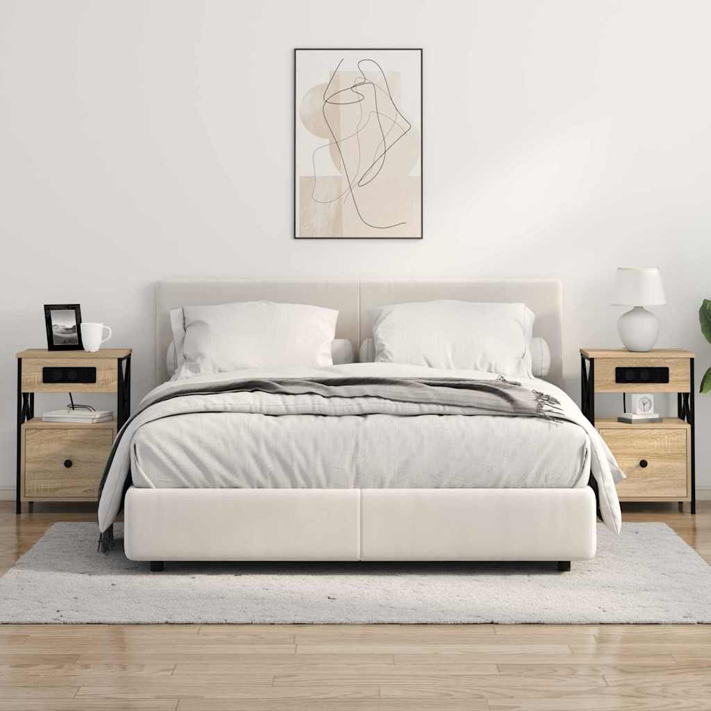 Nachttisch 2 pcs Sonoma Eiche 40 x 31 x 60 cm Holzwerkstoff