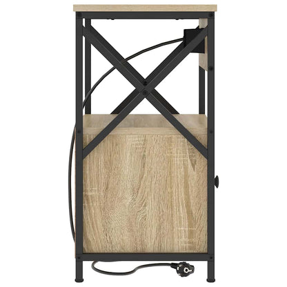 Nachttisch 2 pcs Sonoma Eiche 40 x 31 x 60 cm Holzwerkstoff