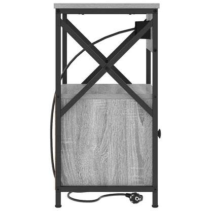 Nachttisch 2 pcs Grau Sonoma 40 x 31 x 60 cm Holzwerkstoff