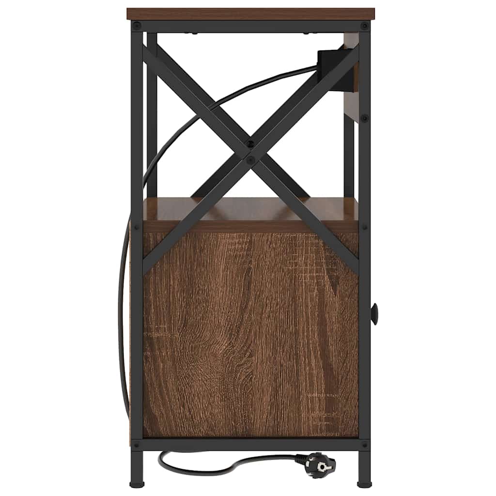 Nachttisch 2 pcs Braune Eiche 40 x 31 x 60 cm Holzwerkstoff