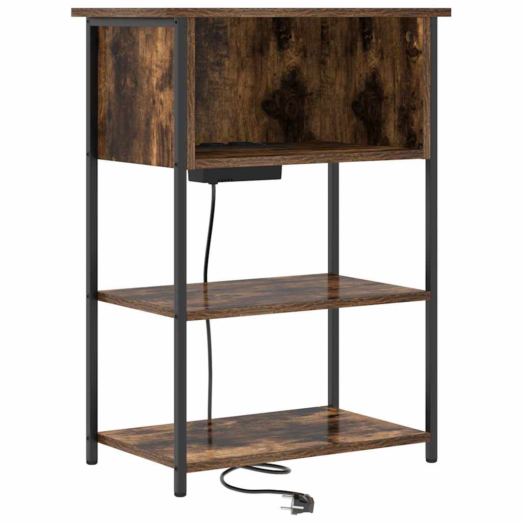 Nachttisch Räuchereiche 55 x 31 x 76 cm Holzwerkstoff