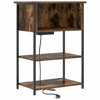 Nachttisch Räuchereiche 55 x 31 x 76 cm Holzwerkstoff