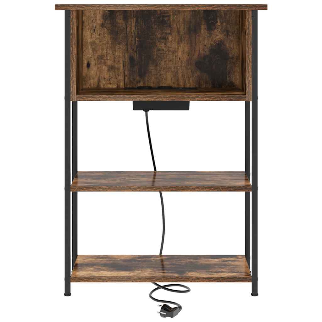 Nachttisch Räuchereiche 55 x 31 x 76 cm Holzwerkstoff