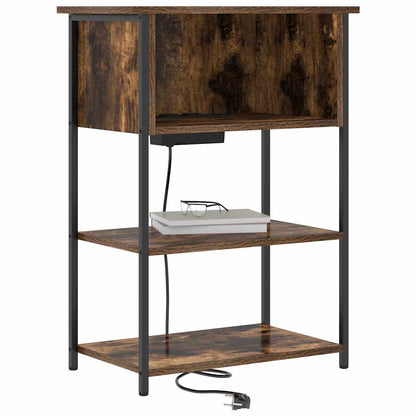 Nachttisch Räuchereiche 55 x 31 x 76 cm Holzwerkstoff