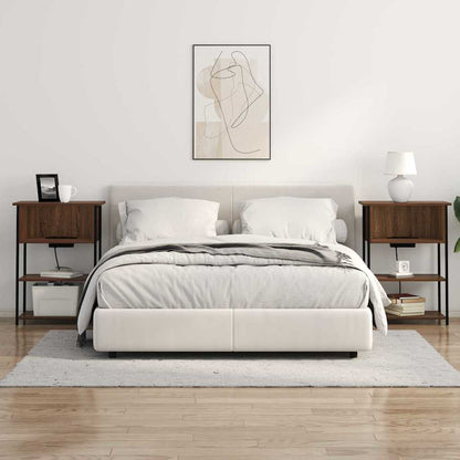 Nachttisch Braun Eichen-Optik 55 x 31 x 76 cm Holzwerkstoff