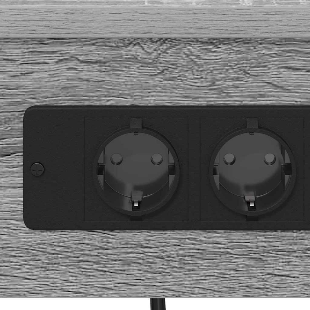 Nachttisch mit Ladestation Grau Sonoma 41 x 31 x 51 cm