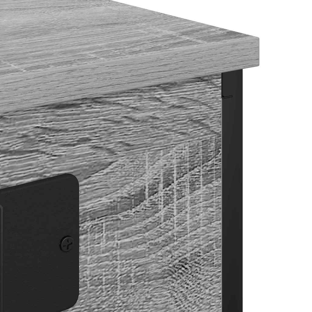 Nachttisch mit Ladestation 2 pcs Grau Sonoma 41 x 31 x 51 cm