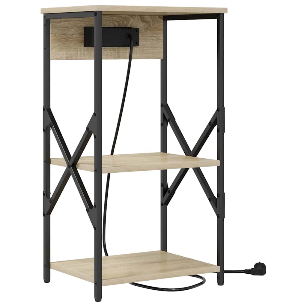 Nachttisch 2 pcs Sonoma Eiche 41 x 31 x 76 cm Holzwerkstoff