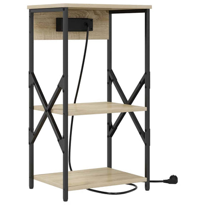 Nachttisch 2 pcs Sonoma Eiche 41 x 31 x 76 cm Holzwerkstoff