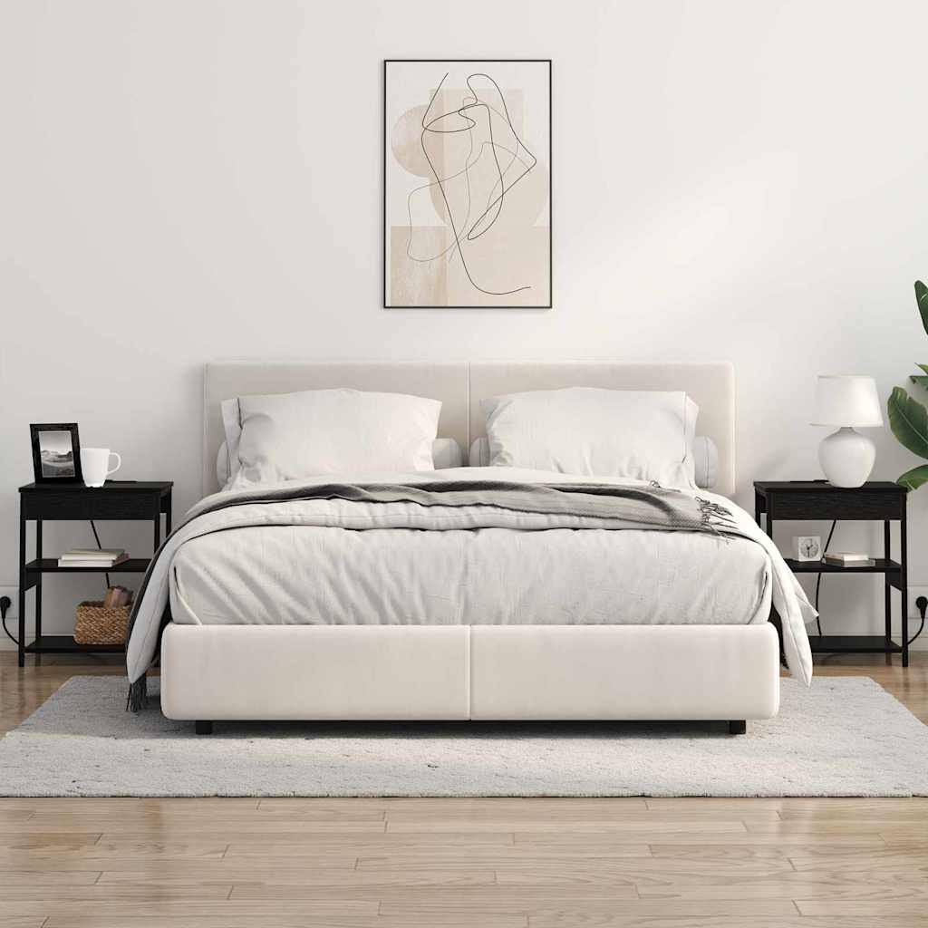 Nachttisch Schwarze Eiche Holzwerkstoff Schwarz Eichen-Optik 1