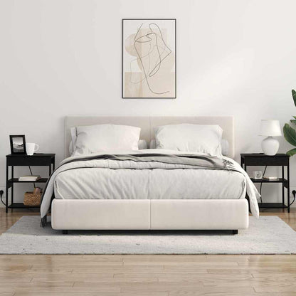 Nachttisch Schwarze Eiche Holzwerkstoff Schwarz Eichen-Optik 1