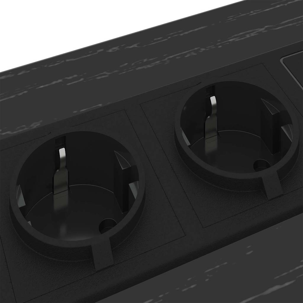 Nachttisch 2 pcs Schwarze Eiche Holzwerkstoff