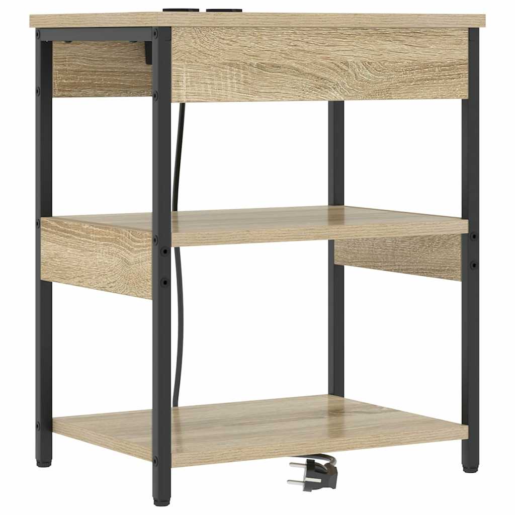 Nachttisch 2 pcs Sonoma Eiche Holzwerkstoff