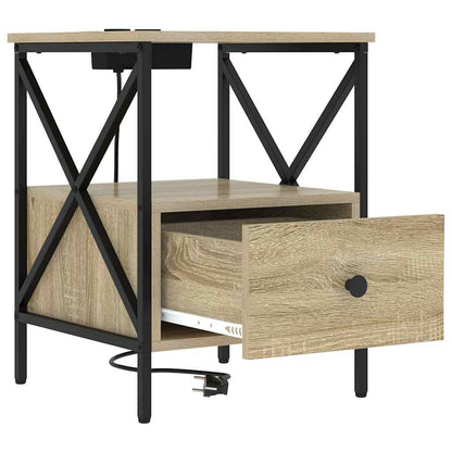 Nachttisch Sonoma-Eiche 41,5 x 40,5 x 55 cm Holzwerkstoff