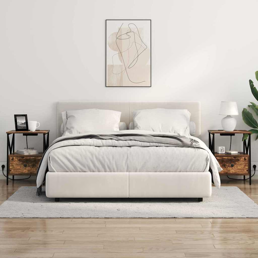 Nachttisch Räuchereiche 41,5 x 40,5 x 55 cm Holzwerkstoff