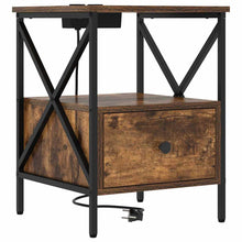 Nachttisch Räuchereiche 41,5 x 40,5 x 55 cm Holzwerkstoff