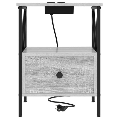 Nachttisch Grau Sonoma 41,5 x 40,5 x 55 cm Holzwerkstoff