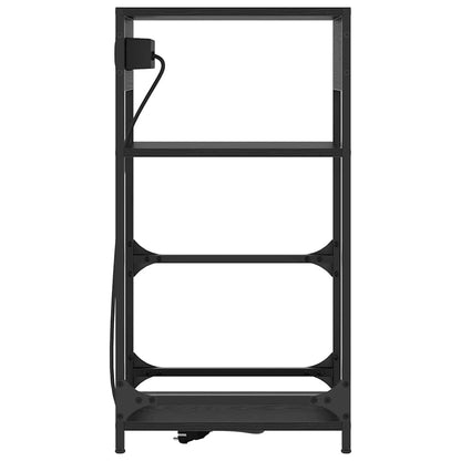 Nachttisch Schwarze Eiche 40 x 27 x 76 cm Holzwerkstoff