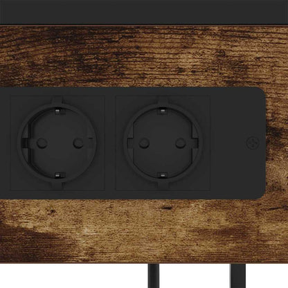 Nachttisch Räuchereiche 40 x 27 x 76 cm Holzwerkstoff