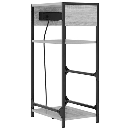 Nachttisch Grau Sonoma 40 x 27 x 76 cm Holzwerkstoff