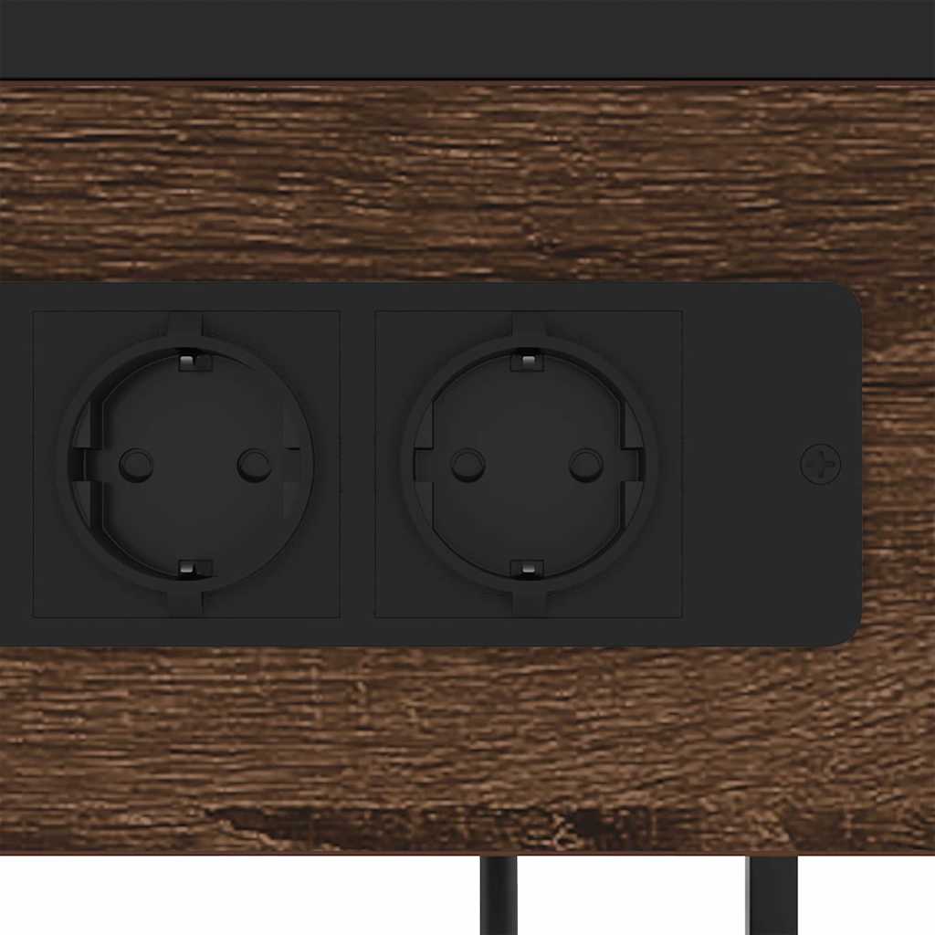 Nachttisch Braune Eiche 40 x 27 x 76 cm Holzwerkstoff