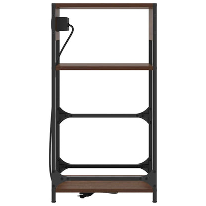 Nachttisch Braune Eiche 40 x 27 x 76 cm Holzwerkstoff