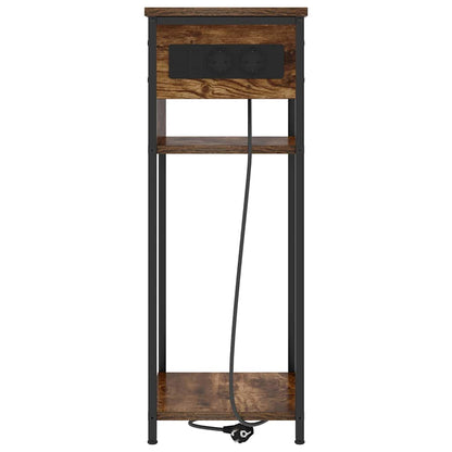 Nachttisch Räuchereiche 41 x 28 x 76 cm Holzwerkstoff