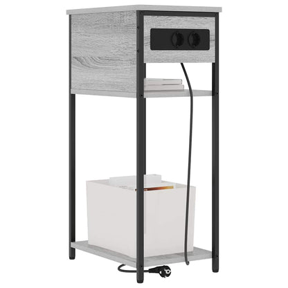 Nachttisch Grau Sonoma 41 x 28 x 76 cm Holzwerkstoff