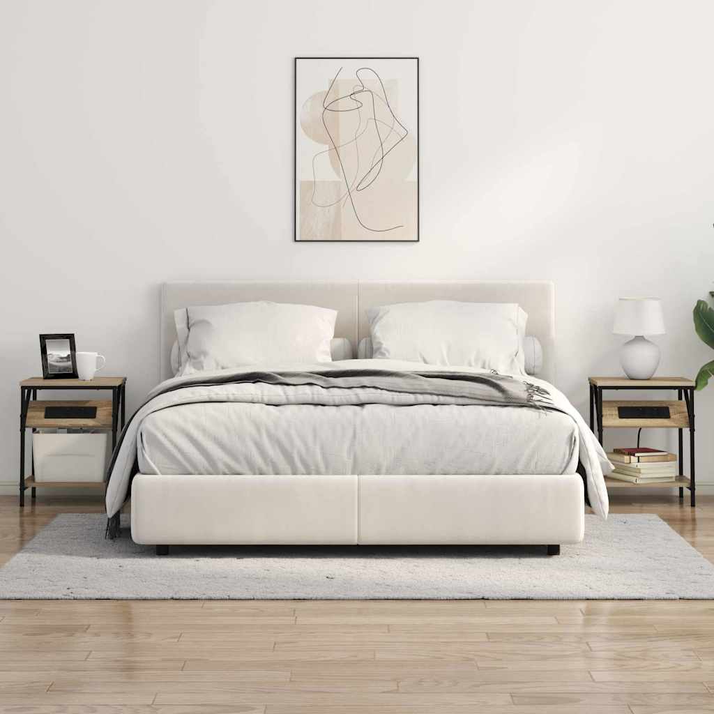 Nachttisch 2 pcs Sonoma Eiche 38 x 30 x 48 cm Holzwerkstoff