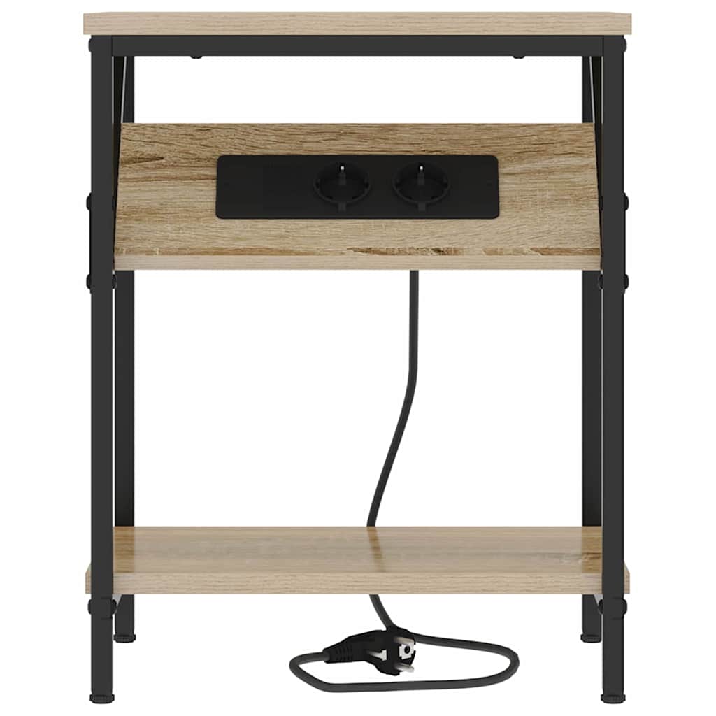 Nachttisch 2 pcs Sonoma Eiche 38 x 30 x 48 cm Holzwerkstoff