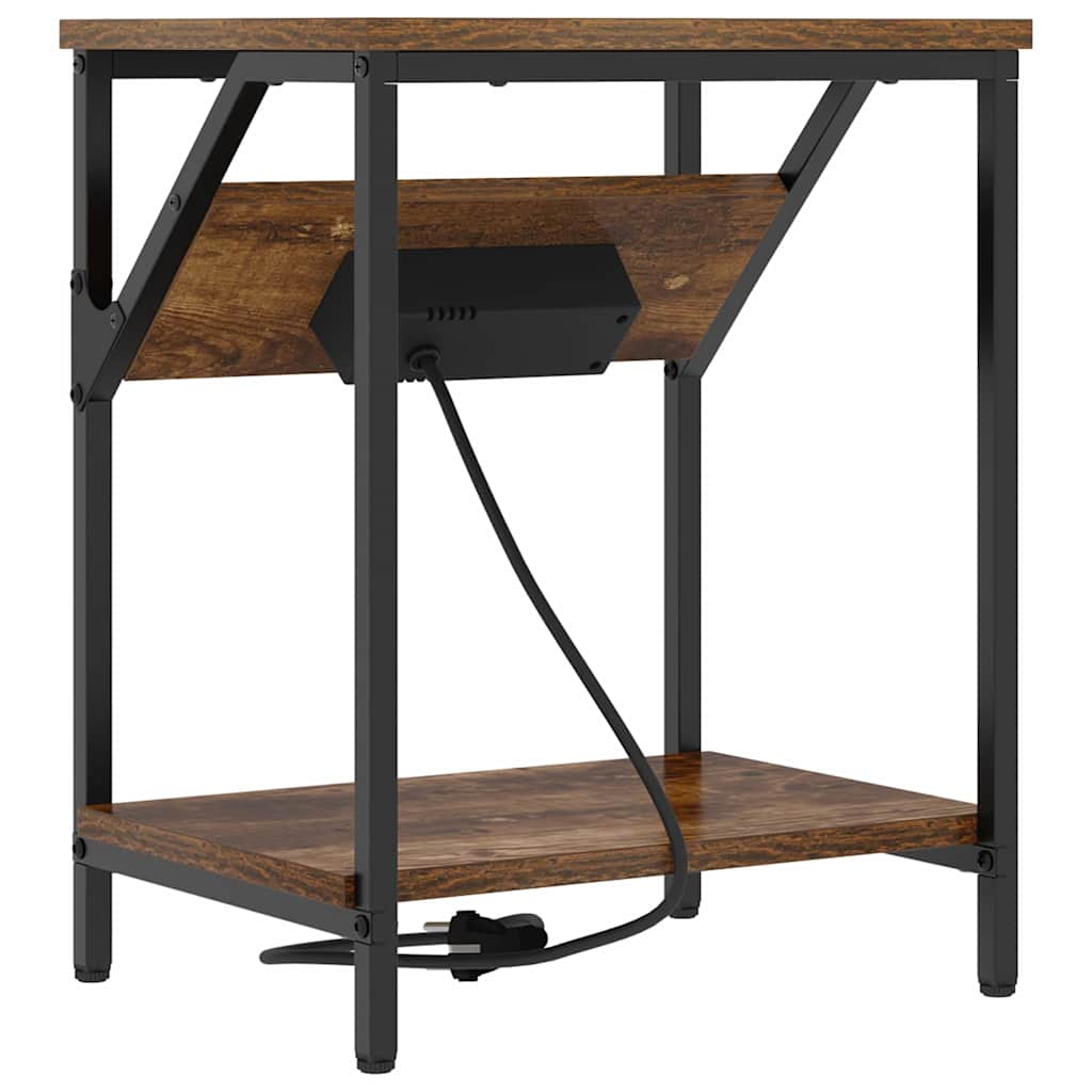 Nachttisch Räuchereiche 38 x 30 x 48 cm Holzwerkstoff