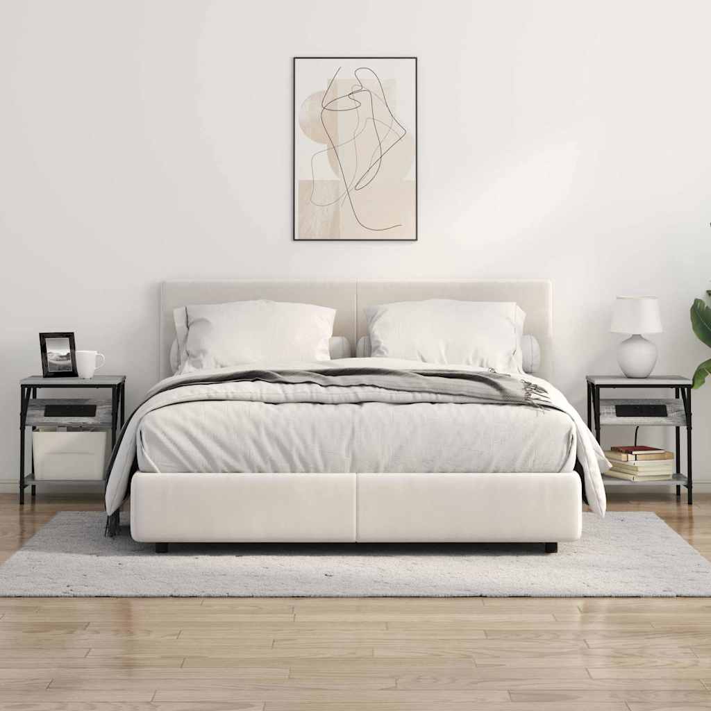 Nachttisch 2 pcs Grau Sonoma 38 x 30 x 48 cm Holzwerkstoff
