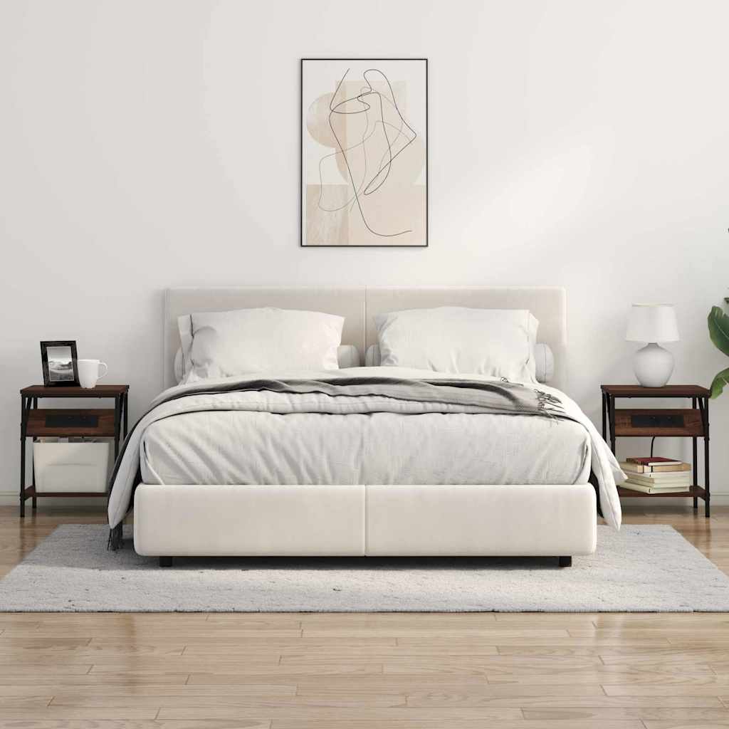 Nachttisch Braune Eiche 38 x 30 x 48 cm Holzwerkstoff