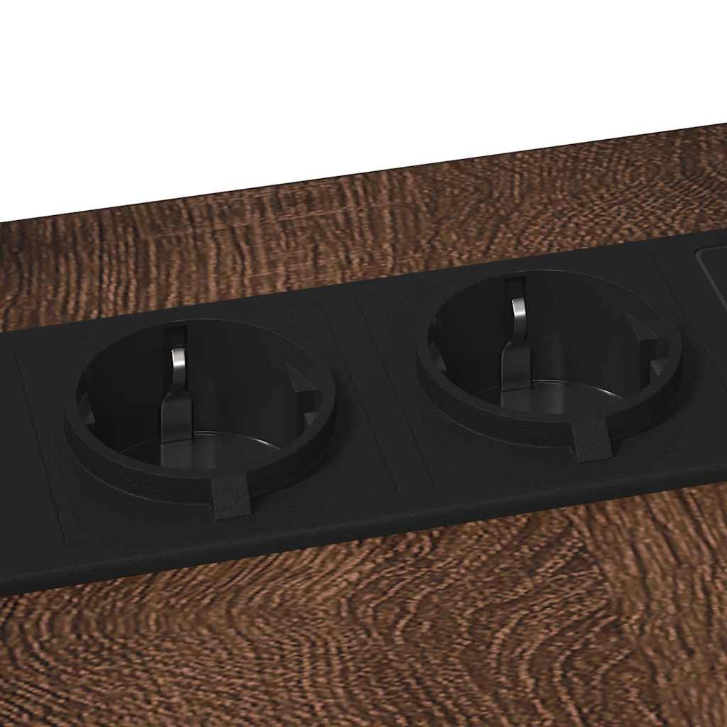 Nachttisch Braune Eiche 41,5 x 26 x 60,5 cm Holzwerkstoff