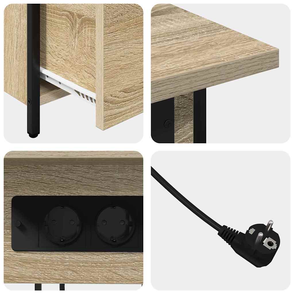 Nachttisch Sonoma Eiche 60 x 30 x 61 cm Holzwerkstoff