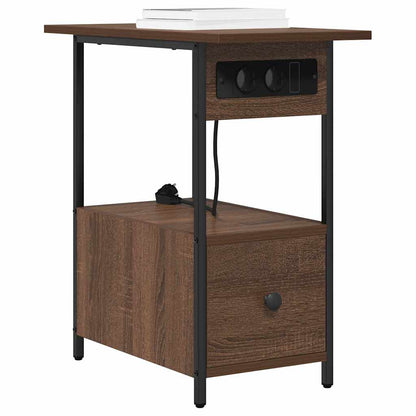 Nachttisch Braune Eiche 60 x 30 x 61 cm Holzwerkstoff