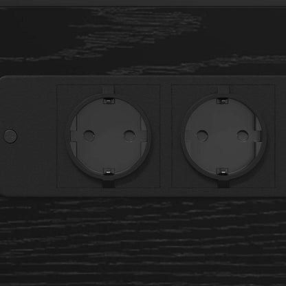 Nachttisch Schwarze Eiche Holzwerkstoff Schwarz Eichen-Optik