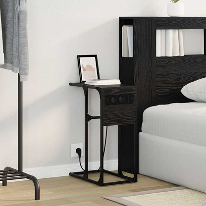 Nachttisch Schwarze Eiche Holzwerkstoff Schwarz Eichen-Optik